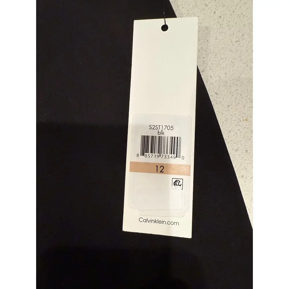Calvin Klein Pencil Skirt in Black Size 12‎ NWT